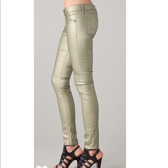 rag & bone Denim - Rag & Bone The Legging Jeans champagne metallic 26